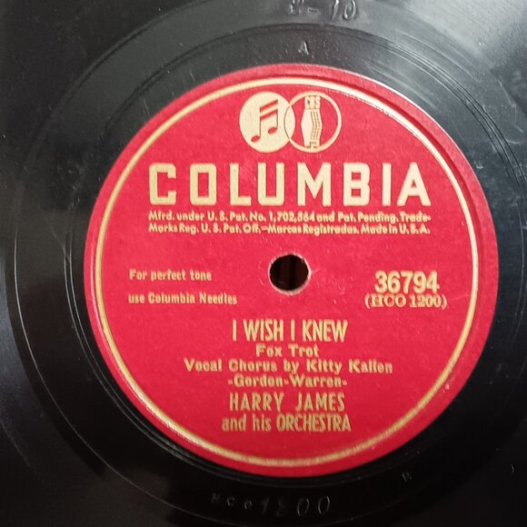Harry James & His Orchestra - 2 Shellac 78RPM Record Bundle - Circa 1940's - Picture 2 of 5